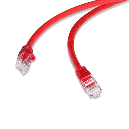 FLAXES FNK-620K 20 METRE CAT6 (PATCH) NETWORK KABLOSU KIRMIZI