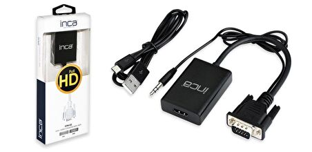 INCA IVTH-02 VGA E-HDMI D ÇEV.USB GÜÇ ADP+SES KAB