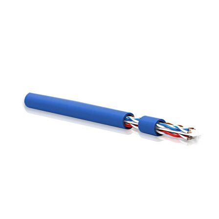 QPORT Q-CAT6M 305m CAT6 KABLO,23AWG,0.57mm,MAVİ