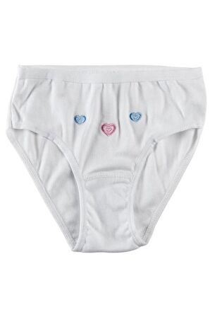 Iç Giyim Kız Çocuk Ince Bel Bato Işlemeli Külot 3'lü Paket