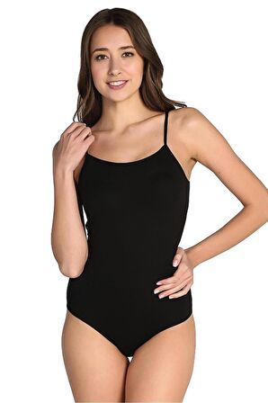 Tutku İç Giyim Kadın İp Askılı Kancalı Çıt Çıtlı Body 3 lü Paket