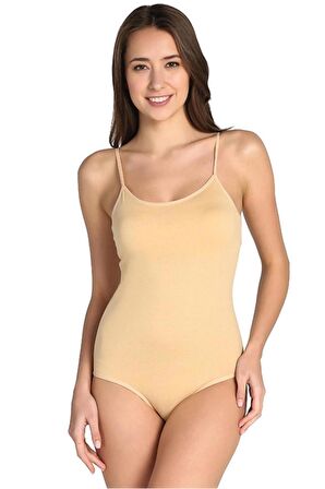 Tutku İç Giyim Kadın İp Askılı Kancalı Çıtçıtlı Body 6 Lı Paket