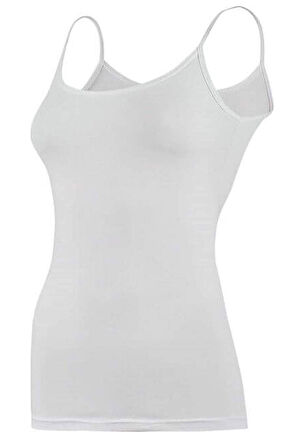 Gümüş İç Giyim Kadın İp Askılı Ribana Kadın Atlet 6 lı Paket