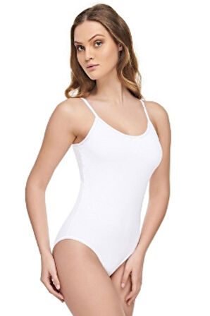 Tutku İç Giyim Elit Modal Kadın İp Askılı Çıtçıtlı Body Atlet