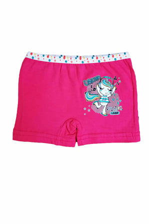 Dondeza 6lı Kız Çocuk Renkli Likralı Pamuklu Boxer Külot