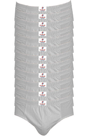 Seher Yıldızı12li Pamuklu Erkek Slip Külot Renkli Ekonomik Kom