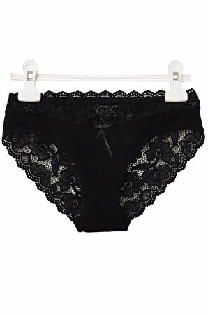 Kadın Dantel Külot Pamuklu Renkli Güpürlü Bikini Yumuşak