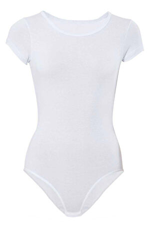 Kadın Kısa Kol Body Kancalı Çıtçıtlı Pamuklu Kadın Atlet