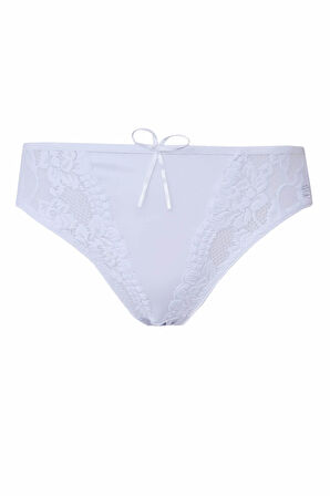 Kadın Dantel Detaylı Külot Pamuklu Renkli Güpürlü Bikini