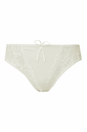 Kadın Dantel Detaylı Külot Pamuklu Renkli Güpürlü Bikini