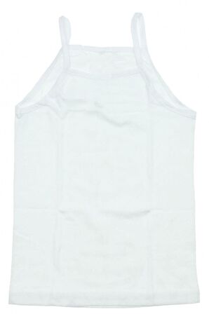 6lı Kız Çocuk İp Askılı Atlet Düz Kaliteli Rahat