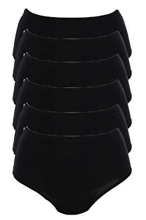 6lı Kadın Yüksek Bel Bato Külot Ribana Esnek Rahat Uzun Ömürlü