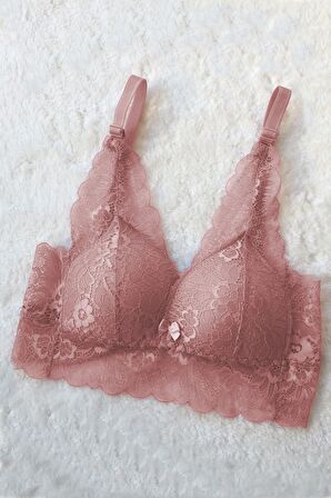 Kadın Pedli Bralet Sütyen Dantelli Soft Kap Büstiyer