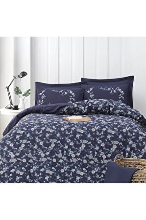 Altınbaşak Çift Kişilik Nevresim Takımı 100 Pamuk Ranforce Aletta Moonlit