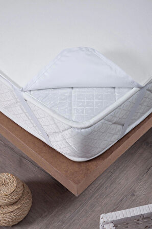 Sıvı Su Geçirmez Alez Yatak Koruyucu Pamuklu Köşe Lastikli