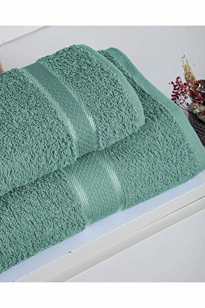 %100 Pamuk 2 Parça Kadın/Erkek Banyo Duş Hamam Havlu Seti 90x150 Cm