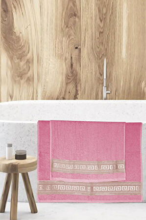 2 Parça Banyo Havlu Seti Helen %100 Pamuklu 70x140 cm