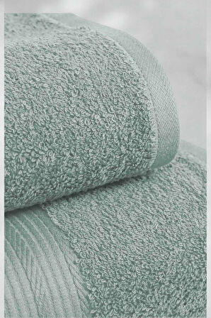 2 Parça Battal Lüks Premium Banyo Spa Havlu Takımı 90x170 Cm Açık Gri
