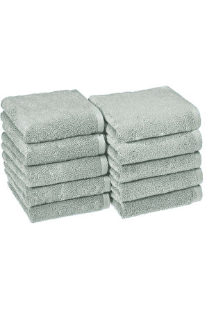 10 lu El Yüz Otel Havlusu 50x85 Cm Renkli 16/1 Avs 200 Gr