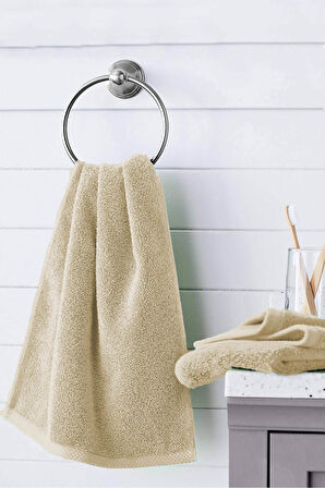 10 lu El Yüz Otel Havlusu 50x85 Cm Renkli 16/1 Avs 200 Gr