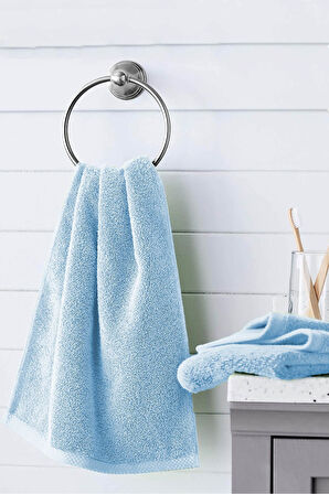 10 lu El Yüz Otel Havlusu 50x85 Cm Renkli 16/1 Avs 200 Gr