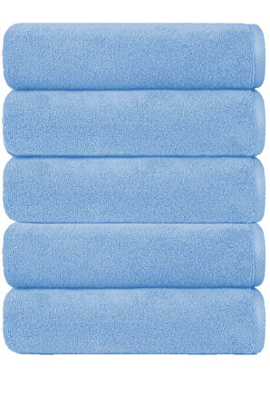 5 li Otel Banyo Havlusu Pamuklu 90X150 Cm Renkli 16/1 Avs 580 Gr
