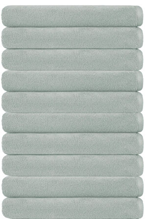 10 lu Otel Banyo Havlusu Pamuklu 90X150 Cm Renkli 16/1 Avs 580 Gr