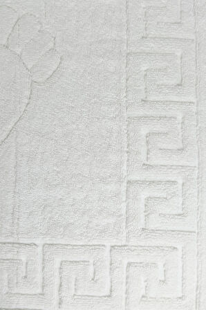 10 lu Otel Ayak Havlusu Bukle Ayak İzli 50x70 Cm Beyaz 16/2 Avs 250 Gr