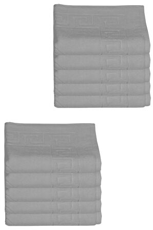 10 lu Otel Ayak Havlusu Bukle Ayak İzli 50x70 Cm Renkli 16/2 Avs 250 Gr