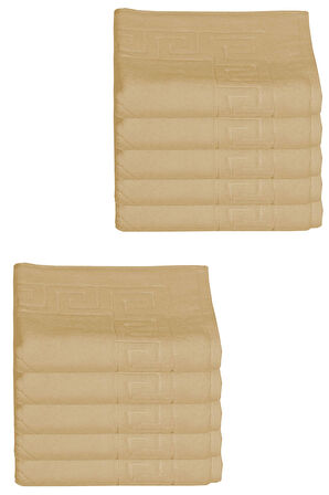 10 lu Otel Ayak Havlusu Bukle Ayak İzli 50x70 Cm Renkli 16/2 Avs 250 Gr