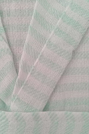 Kapşonlu Unisex Peştemal Plaj Bornozu %100 Pamuklu Seaside Stripe