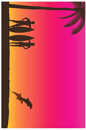 Yetişkin Unisex 70x140 Cm Yaz Desenli Plaj ,Deniz , Banyo Havlusu Ocean