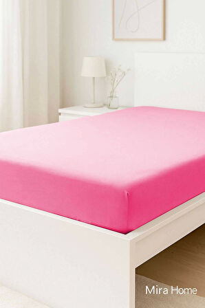 Çift Kişilik Düz Penye %100 Pamuklu Lastikli Çarşaf 160X200 Newsheet Mor