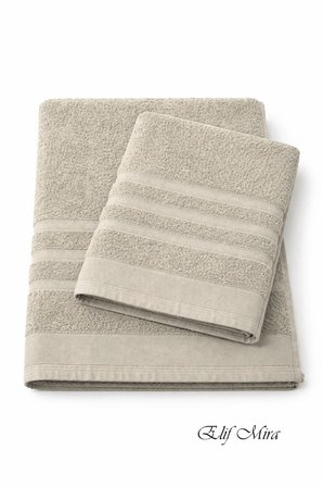 2 Parça Banyo Havlusu Seti Pamuklu Sude 70x140 + 50x85 Cm