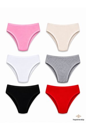 6'lı Tutku Kadın Pamuklu Bikini Külot Seti Nevra 0531