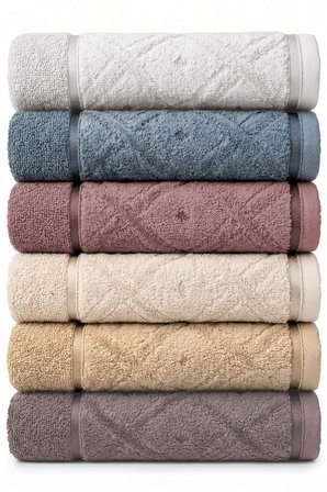 6 lı El Yüz Havlu Seti %100 Pamuklu Kısmi Kadife Velvet Collection 