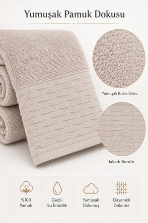 Banyo Havlusu %100 Pamuk 90x150 cm Linea Collection 650 Gr