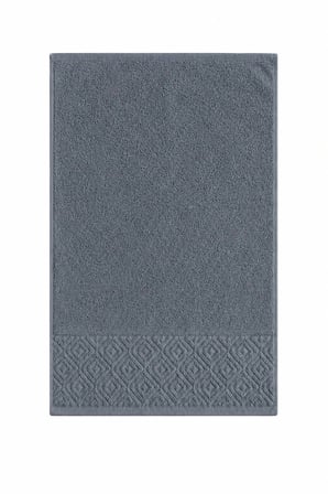 El Yüz Havlusu 50X90 Cm  Pamuk Kısmi Kadife  Quadro İ̇Ndigo