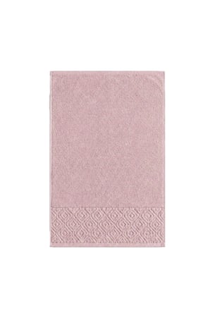 El Yüz Havlusu 50X90 Cm  Pamuk Kısmi Kadife  Quadro Pembe