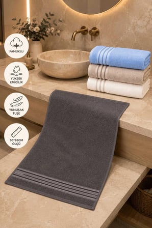 4lü El Yüz Havlusu Seti 50x85 Cm Softline