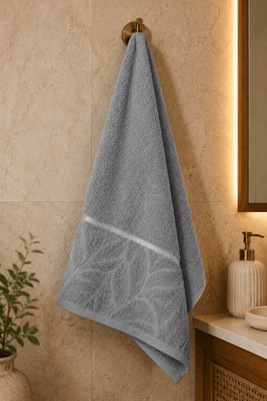 El Yüz Havlusu 50x90 cm %100 Pamuk Kısmi Kadife Lunaria Collection 230 Gr