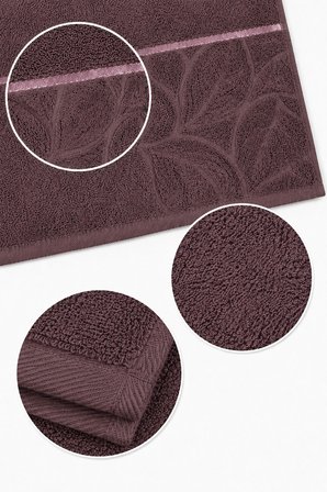 El Yüz Havlusu 50x90 cm %100 Pamuk Kısmi Kadife Lunaria Collection 230 Gr