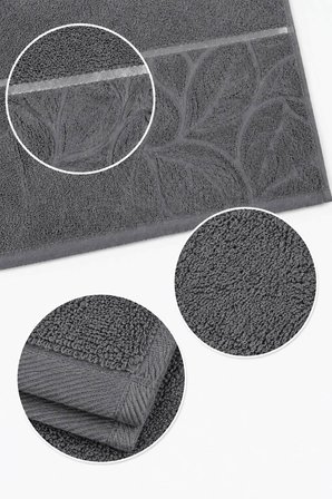 El Yüz Havlusu 50x90 cm %100 Pamuk Kısmi Kadife Lunaria Collection 230 Gr
