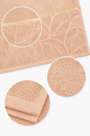 El Yüz Havlusu 50x90 cm %100 Pamuk Kısmi Kadife Lunaria Collection 230 Gr