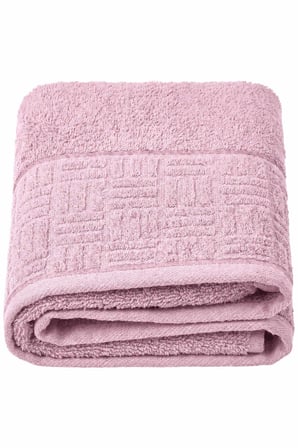 El Yüz Havlusu 50x90 Cm %100 Pamuk Kısmi Kadife Vento Pembe