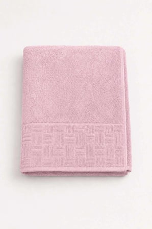 El Yüz Havlusu 50x90 Cm %100 Pamuk Kısmi Kadife Vento Pembe
