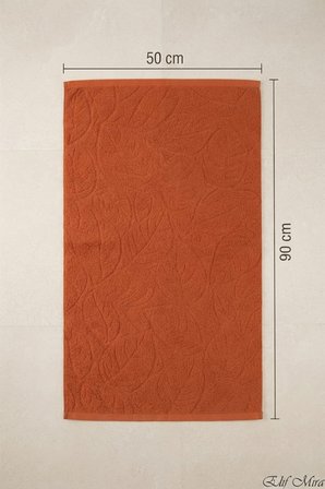 El Yüz Havlusu 50x90 Cm %100 Pamuk Yaprak Desenli Botanica