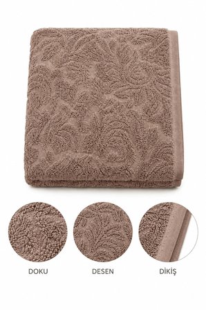 Büyük Banyo Havlusu 90x150 Cm %100 Pamuk Ivy Collection 650 Gr
