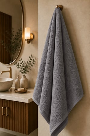 Büyük Banyo Havlusu 90x150 Cm %100 Pamuk Ivy Collection 650 Gr