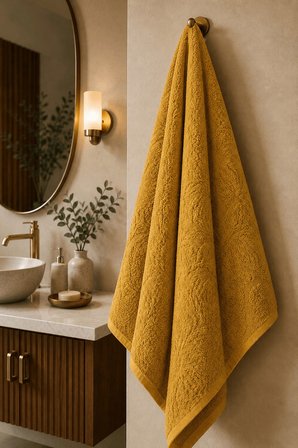 Büyük Banyo Havlusu 90x150 Cm %100 Pamuk Ivy Collection 650 Gr